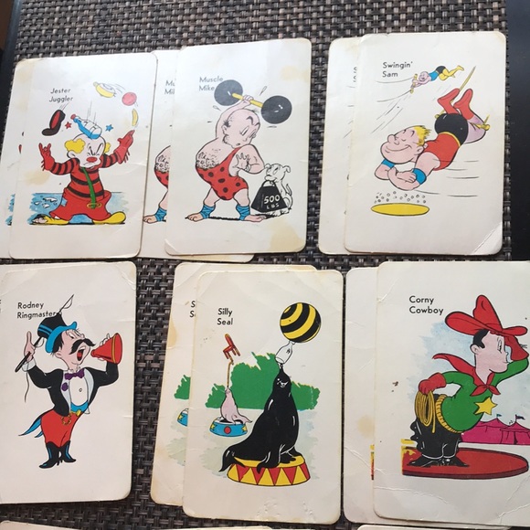 Collectable Game OLD MAID AT THE CIRCUS EDU-CARDS